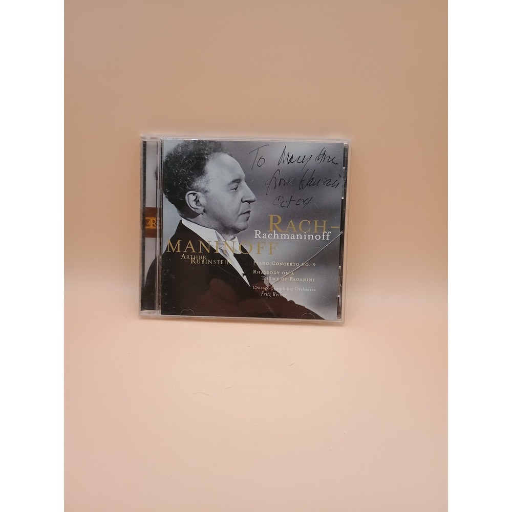 Arthur‎ Rubinstein Rachmaninoff Piano Concerto No 2 Rhapsody Paganini CD